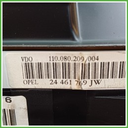 Quadro strumenti contachilometri tachimetro VDO 110.080.209/04 OPEL ZAFIRA T98 1.6 16V 9193330