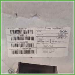 Cover Cruscotto Inferiore BMW X3 F25 51459184132 2010 2014