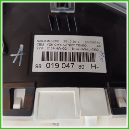 Quadro strumenti contachilometri tachimetro PEUGEOT 208 1.2 12V 9813868880