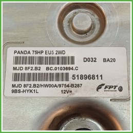 Centralina Motore Iniezione ECU MAGNETI MARELLI MJD8F2.B2 FIAT PANDA 0X 1.3 16V MJT 55kw 55239208 2011 2013