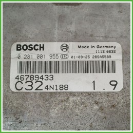 Centralina Motore Iniezione ECU BOSCH 0281001955 FIAT PUNTO 1N/1P 1.9 JTD 59kw 46789433 1999 2005