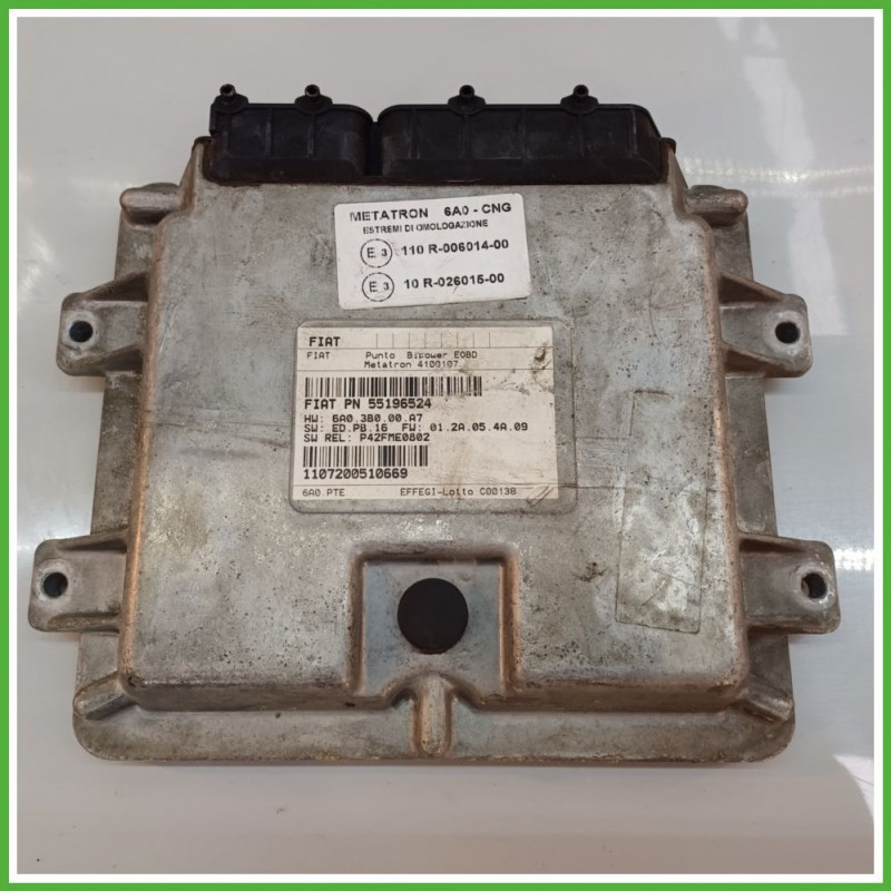 Centralina Motore Iniezione GAS METATRON 4100107 FIAT PUNTO 2U 1.2 8V 44kw 51827446 2003 2007
