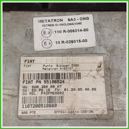 Centralina Motore Iniezione GAS METATRON 4100107 FIAT PUNTO 2U 1.2 8V 44kw 51827446 2003 2007