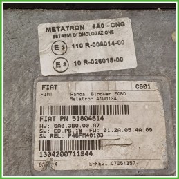 Centralina Motore Iniezione GAS METATRON 4100134 FIAT PANDA 2Q 1.2 44kw 51804614 2003 2010