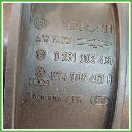 Debimetro Misuratore Massa Aria BOSCH 0281002461 VOLKSWAGEN GOLF 1K 2.0 TDI 074906461BX 2003 2009