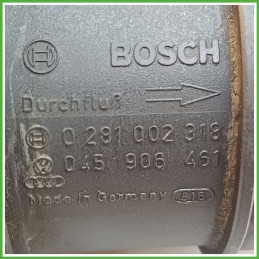 Debimetro Misuratore Massa Aria BOSCH 0281002318 VOLKSWAGEN LUPO 6X 1.4 TDI 045906461X 1998 2005