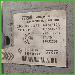 Centralina ABS Modulo Pompa TRW EBC430NG 71752655 LANCIA YPSILON TE Originale Usato