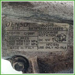 Compressore Clima AC Aria Condizionata DENSO SDCS06 LANCIA YPSILON TE 52060460