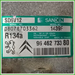 Compressore Clima AC Aria Condizionata SANDEN SD6V12 CITROEN C3 1a Serie 9800821980