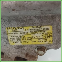 Compressore Clima AC Aria Condizionata DENSO SCSB06 FIAT 500 3P 71797201