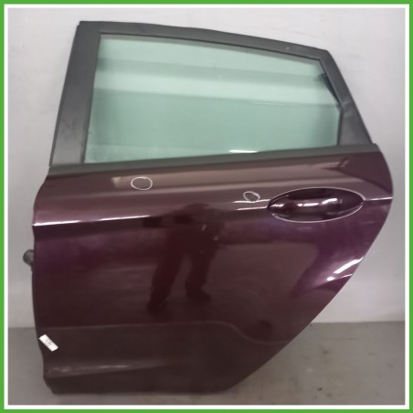 Porta Portiera Sportello Posteriore Sinistra SX VIOLA FORD FIESTA CB1 Berlina 2008 2013 Originale Usato