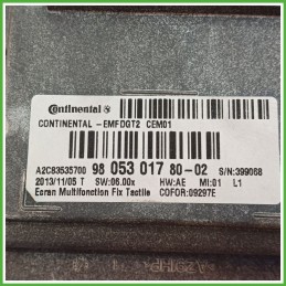 Display Indicatore Multifunzionale PEUGEOT 208 1.2 12V 9805301780-02 2012 2015 CONTINENTAL A2C83535700