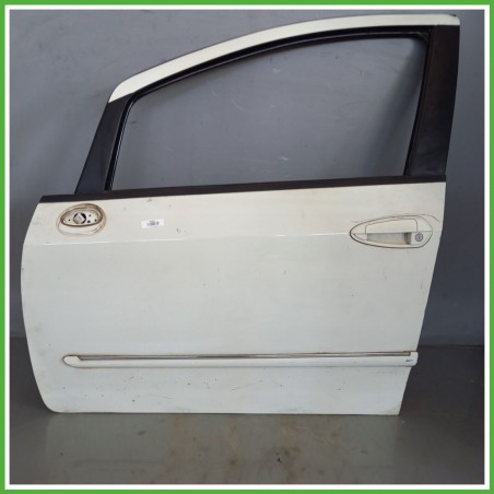 Porta Portiera Sportello Anteriore Sinistra SX BIANCO FIAT PUNTO EVO 3J Berlina 2009 2013 Originale Usato