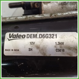 Motorino Avviamento VALEO DEM.D6G321 FIAT GRANDE PUNTO 2Y 51823860