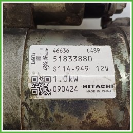 Motorino Avviamento HITACHI S114.949 FIAT PUNTO CLASSIC 2U 51833880
