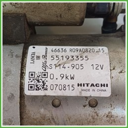 Motorino Avviamento HITACHI S114.905 FIAT 500 3P 51890631