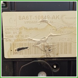 Quadro strumenti contachilometri tachimetro VISTEON VP8A6F-10840-AL FORD FIESTA CB1 1.4 16V 1736842
