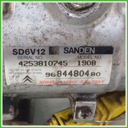 Compressore Clima AC Aria Condizionata SANDEN SD6V12 CITROEN C3 2a Serie 9800821980