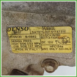 Compressore Clima AC Aria Condizionata DENSO SCSB06 FIAT PANDA 2Q 71785268