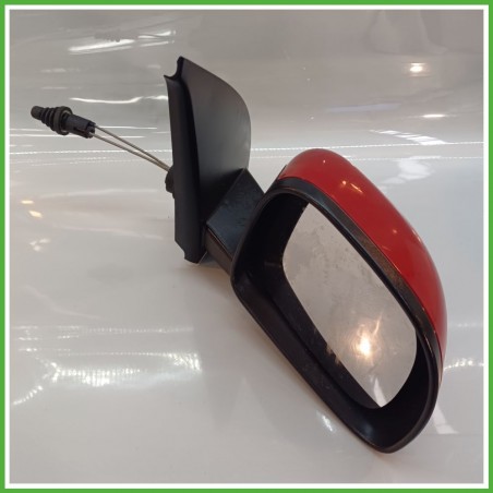 Specchio Specchietto Retrovisore Destro DX ROSSO FIAT PANDA 3U 2009 2011 FICOSA FICOMIRRORS Originale Usato