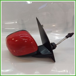 Specchio Specchietto Retrovisore Destro DX ROSSO FIAT PANDA 3U 2009 2011 FICOSA FICOMIRRORS Originale Usato