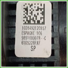 Airbag Guidatore Sinistro SX RENAULT MEGANE 3a Serie 1.5 dCi 985100007R 2008 2012