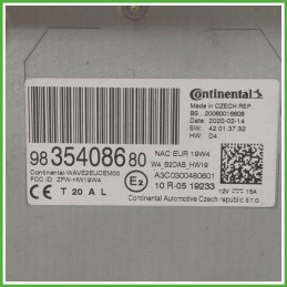 Sistema di navigazione PEUGEOT 2008 9835408680 2019 CONTINENTAL A3C0300480601