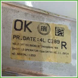 Alzacristalli Alzavetro Manuale Posteriore Destro DX FIAT PANDA 33 51983618 2011 2017