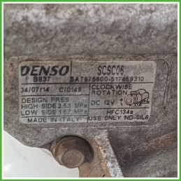 Compressore Clima AC Aria Condizionata DENSO SCSC06 FIAT PUNTO 2U 51746931