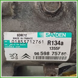 Compressore Clima AC Aria Condizionata SANDEN SD6C12 PEUGEOT 207 9822826880