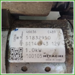 Motorino Avviamento HITACHI S114.943 FIAT PANDA 3U 51832950