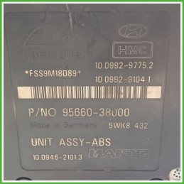 Centralina ABS Modulo Pompa ATE 10.0946-2101.3 5892029500 HYUNDAI COUPE Originale Usato