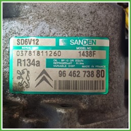 Compressore Clima AC Aria Condizionata SANDEN SD6V12 PEUGEOT 307 6453LF