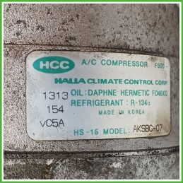 Compressore Clima AC Aria Condizionata HCC HS15 HYUNDAI COUPE 9770129111