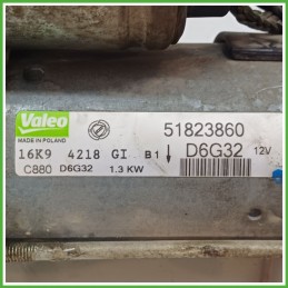 Motorino Avviamento VALEO D6G32 FIAT PUNTO EVO 3J 51823860