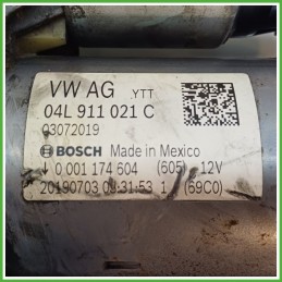 Motorino Avviamento BOSCH 0001174604 AUDI Q5 FYB 04L911021BX