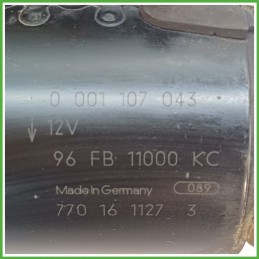 Motorino Avviamento BOSCH 0001107043 FORD FIESTA DX 1416231