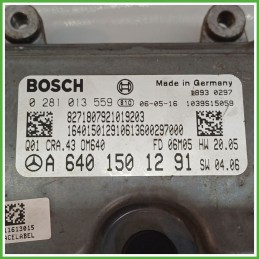 Centralina Motore Iniezione ECU BOSCH 0281013559 MERCEDES-BENZ Classe B T245 CDI 80kw A6401501291 2005 2013