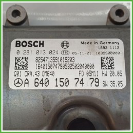 Centralina Motore Iniezione ECU BOSCH 0281013024 MERCEDES-BENZ Classe B T245 CDI 103kw A6401507479 2005 2013