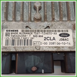 Centralina Motore Iniezione ECU SIEMENS 5WS40433A-T FORD FIESTA CBK 1.4 50kw 1320617 2005 2008
