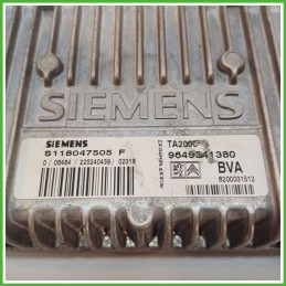 Centralina Motore Iniezione ECU SIEMENS S118047505F PEUGEOT 307 1.6 16V 80kw 194061 2001 2006