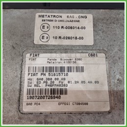 Centralina Motore Iniezione GAS METATRON 4100136 FIAT PANDA 2Q 1.2 44kw 51880192 2003 2010