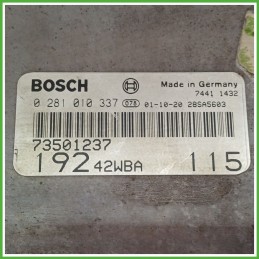 Centralina Motore Iniezione ECU BOSCH 0281010337 FIAT STILO 2C 1.9 JTD 85kw 73501237 2001 2003