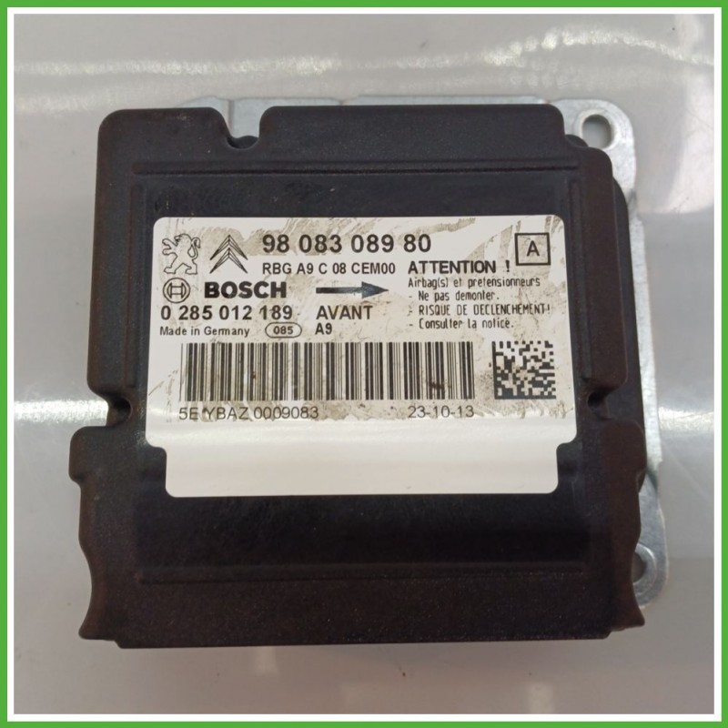 Centralina Airbag BOSCH 0285012189 PEUGEOT 208 1.2 12V 9808308980 2012 2015