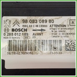 Centralina Airbag BOSCH 0285012189 PEUGEOT 208 1.2 12V 9808308980 2012 2015