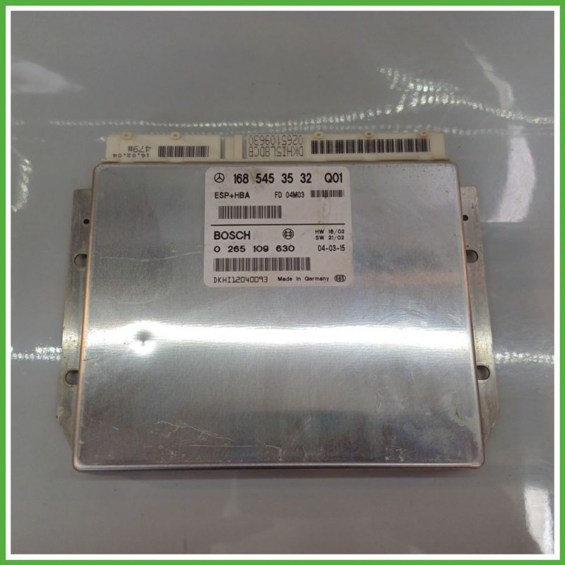 Centralina Controllo Elettronico Stabilita ESP+HBA BOSCH 0265109630 MERCEDES-BENZ Classe A W168 1685453532 2001 2004