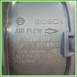 Debimetro Misuratore Massa Aria BOSCH 0281002792 ALFA ROMEO 147 W8 1.9 16V JTD 51782034 2004 2011