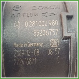 Debimetro Misuratore Massa Aria BOSCH 0281002980 FIAT PUNTO EVO 3J 1.3 55206757 2009 2013