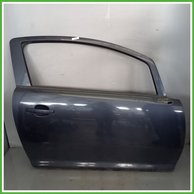 Porta Portiera Sportello Anteriore Destra DX GRIGIO SCURO OPEL CORSA S07 Berlina 2006 2011 Originale Usato