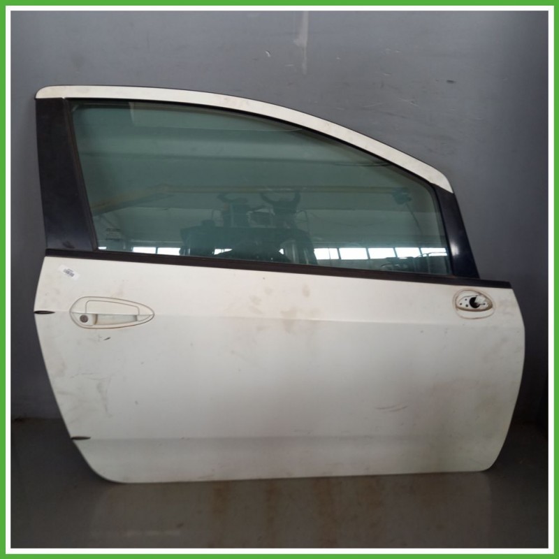 Porta Portiera Sportello Anteriore Destra DX BIANCO FIAT GRANDE PUNTO 2Y Berlina 2005 2008 Originale Usato